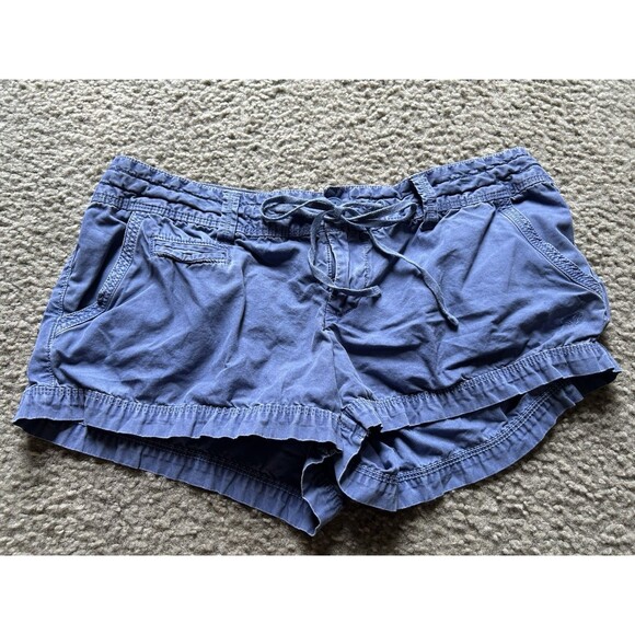 American Eagle Outfitters Pants - American Eagle Y2K Vintage Cargo Blue Short Shorts Size 6